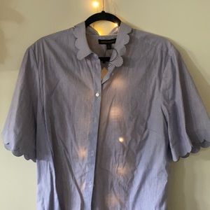 Scallop Banana Republic Shirt!